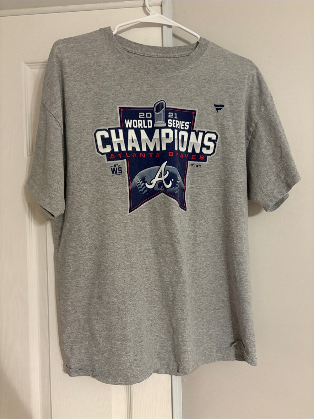Atlanta Braves 2021 World Series Champions Grey T-Shirt